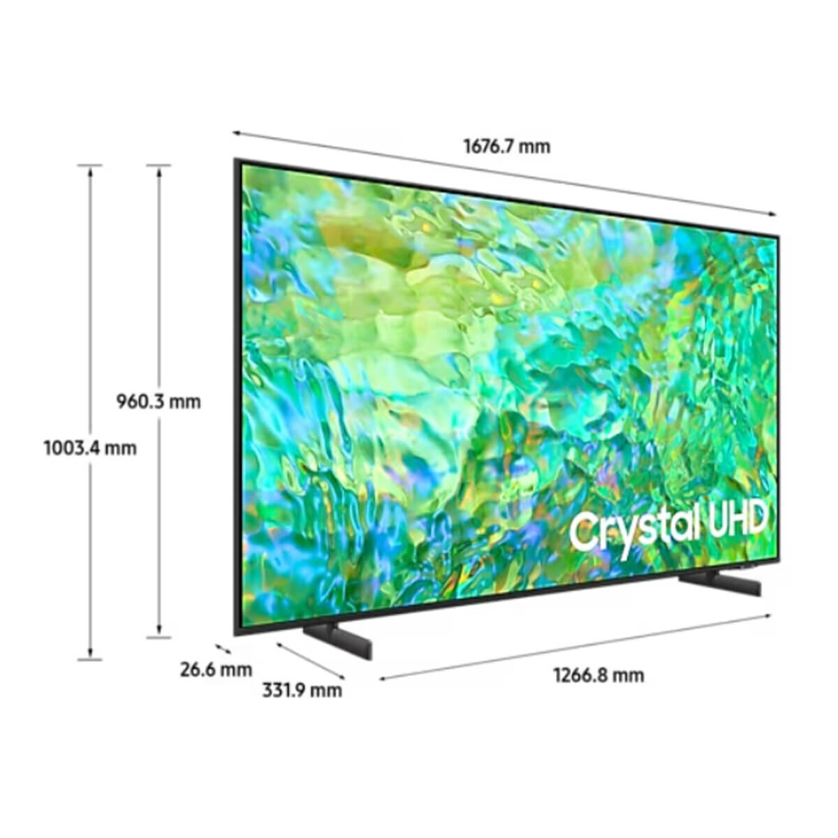 samsung 75 inch au8000 crystal uhd 4k smart tv ua75au8000wxxy