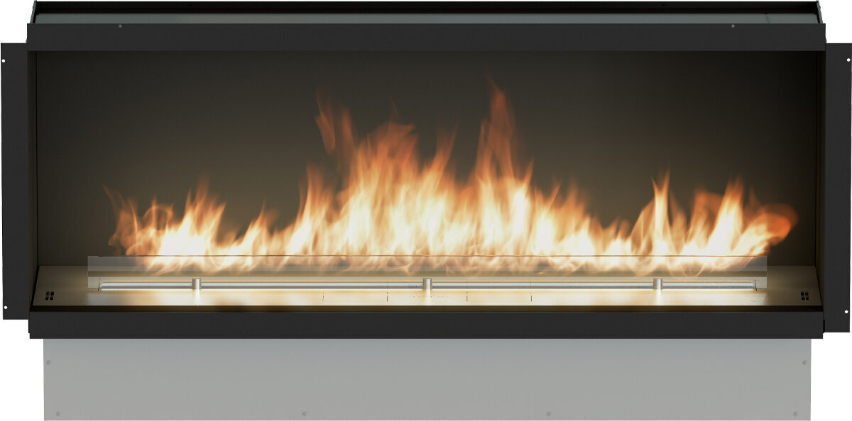 Bioethanol fireplace insert - BASKET FIRE LOGS - Planika - steel /  contemporary / remote-controlled