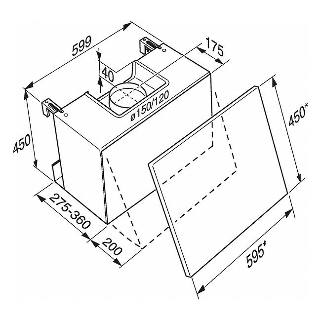 miele da186 integrated cooker hood