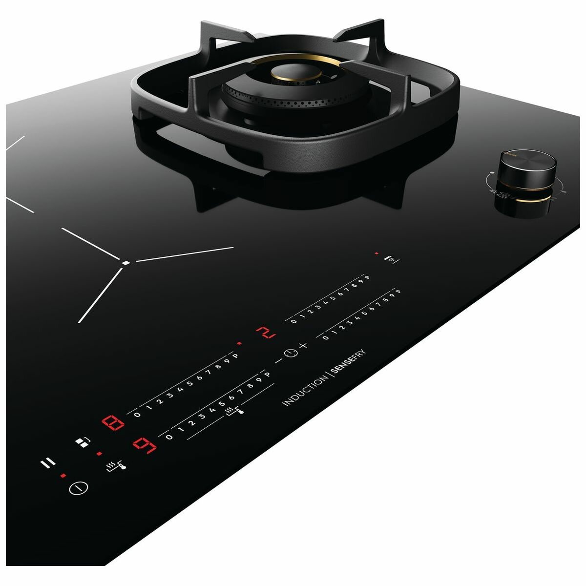 dual gas induction cooktop