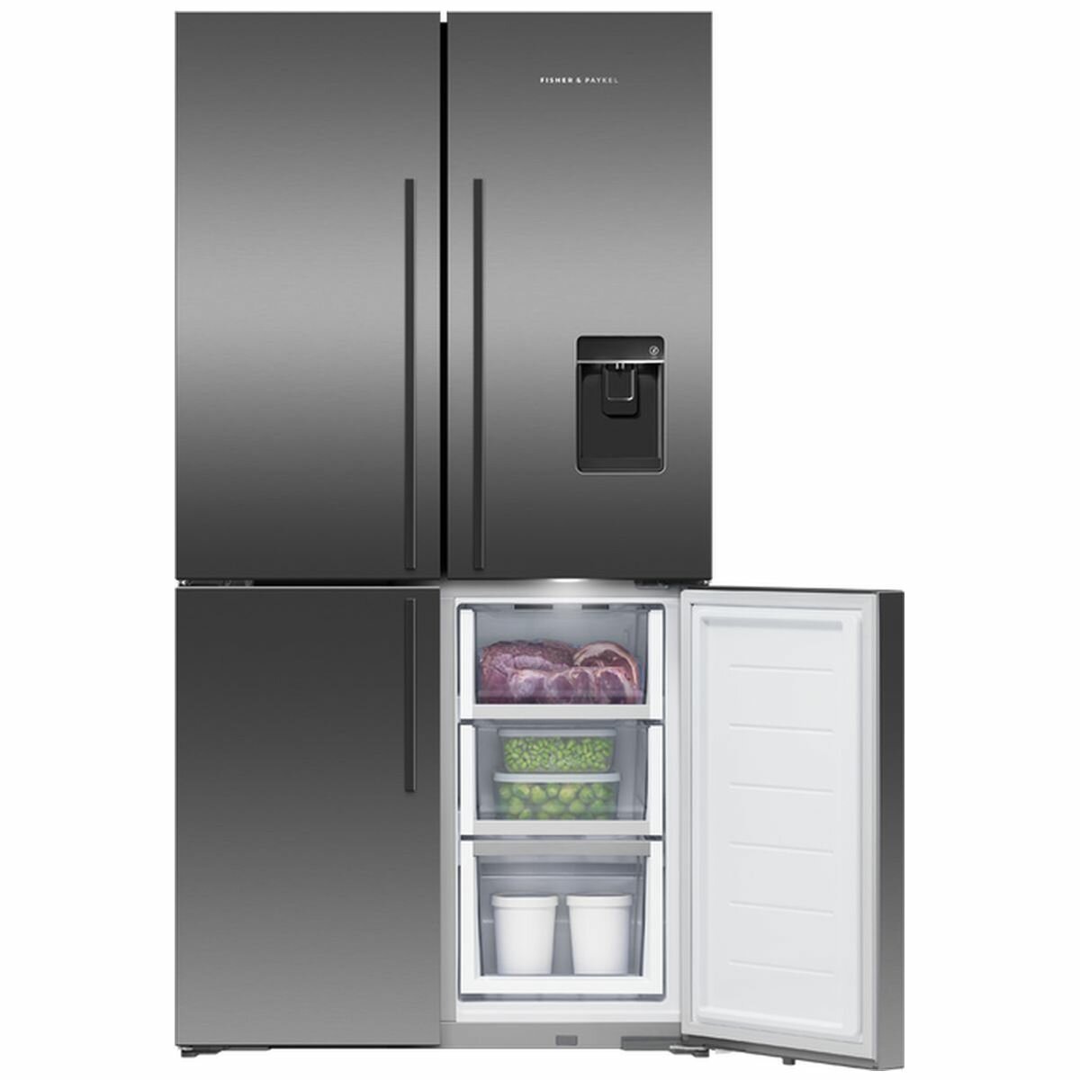 quad door fridge fisher and paykel