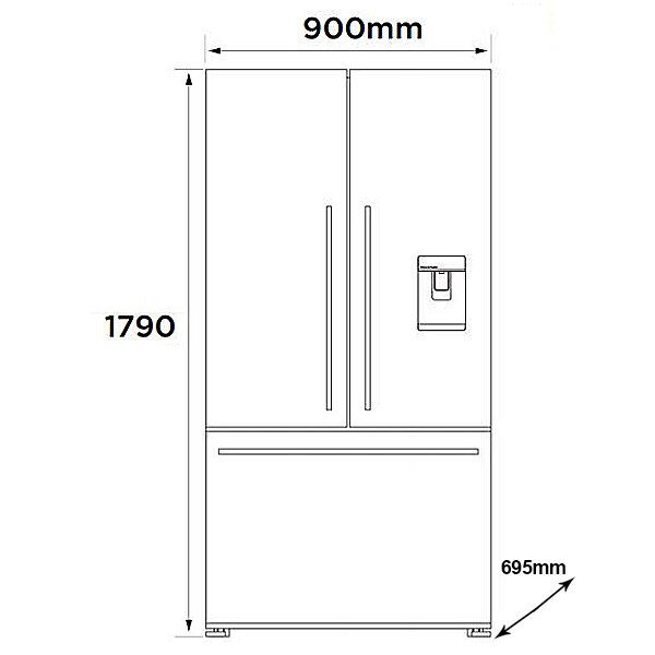 fisher and paykel fridge measurements