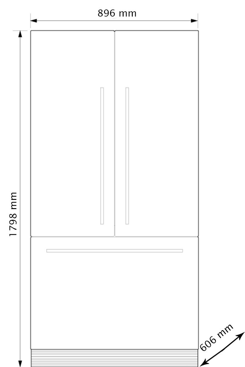 fisher and paykel fridge measurements