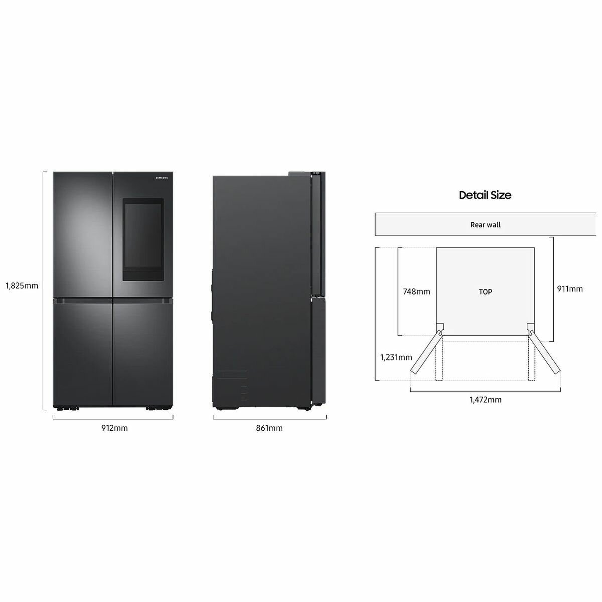 samsung double door fridge specifications