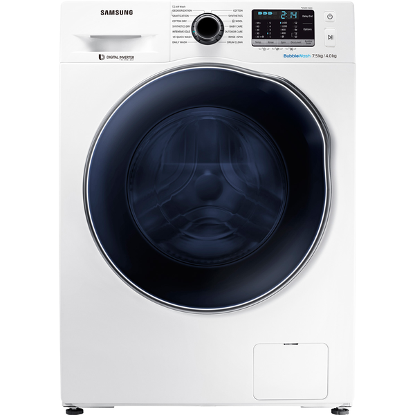 samsung 7.5 kg bubblewash front load washing machine