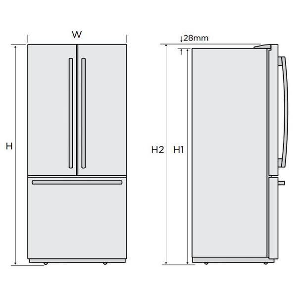 User Manual Westinghouse WBE4302WC 425L Bottom Mount Refr