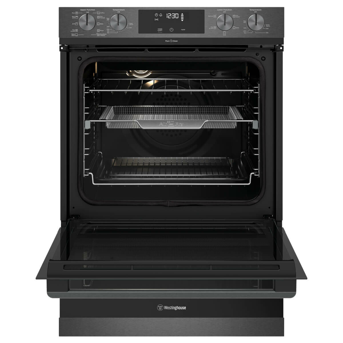 westinghouse 60cm pyrolytic double oven wvep627dsc