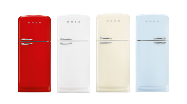 smeg colored fridge